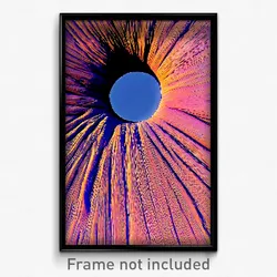Pixel Art Poster - Polished Crater (8 Bit Psychedelic Trippy Video Game Print)