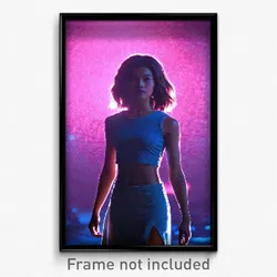 Pixel Art Poster - Nocturnal Body (8 Bit Psychedelic Trippy Video Game Print)