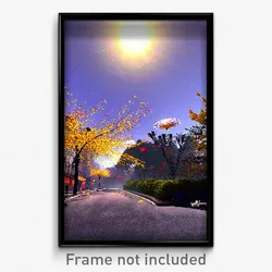 Pixel Art Poster - Muted New Year Day (8 Bit Psychedelic Video Game Print)