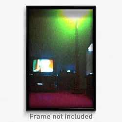 Pixel Art Poster - Dense Television (8 Bit Psychedelic Trippy Video Game Print)