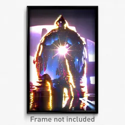 Pixel Art Poster - Polished Giant (8 Bit Psychedelic Trippy Video Game Print)