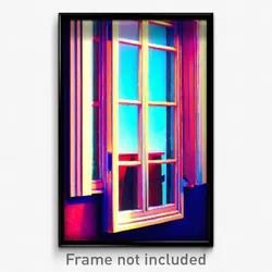 Pixel Art Poster - All Over The Place Window (8 Bit Video Game Print)