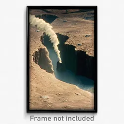 Pixel Art Poster - Uneven Gulch (8 Bit Psychedelic Trippy Video Game Print)