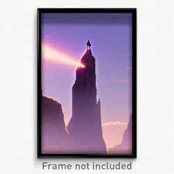 Pixel Art Poster - Esteemed Notch (8 Bit Psychedelic Trippy Video Game Print)