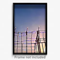 Pixel Art Poster - Wire Frame Labor Day (8 Bit Psychedelic Video Game Print)