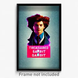 Pixel Art Poster - Treasured Gambit (8 Bit Psychedelic Trippy Video Game Print)