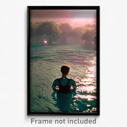 Pixel Art Poster - Plush Backwater (8 Bit Psychedelic Trippy Video Game Print)