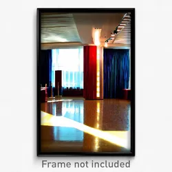 Pixel Art Poster - International Room (8 Bit Psychedelic Video Game Print)