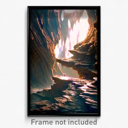 Pixel Art Poster - Distorted Den (8 Bit Psychedelic Trippy Video Game Print)
