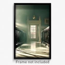 Pixel Art Poster - Clean Rectory (8 Bit Psychedelic Trippy Video Game Print)