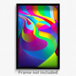 Pixel Art Poster - Multicolored Vicarge (8 Bit Psychedelic Video Game Print)
