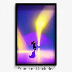 Pixel Art Poster - Violet Dais (8 Bit Psychedelic Trippy Weird Video Game Print)