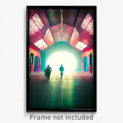 Pixel Art Poster - Humble Way (8 Bit Psychedelic Trippy Weird Video Game Print)
