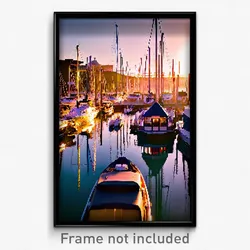 Pixel Art Poster - Meager Marina (8 Bit Psychedelic Trippy Video Game Print)