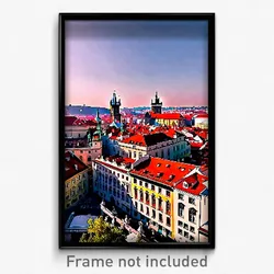 Pixel Art Poster - Admirable Prague (8 Bit Psychedelic Trippy Video Game Print)