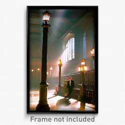 Pixel Art Poster - Brilliant Manse (8 Bit Psychedelic Trippy Video Game Print)