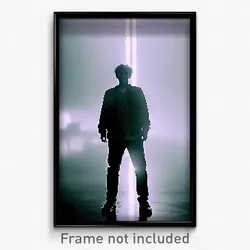 Pixel Art Poster - Colorless State (8 Bit Psychedelic Trippy Video Game Print)