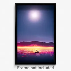 Pixel Art Poster - Outlandish Loch (8 Bit Psychedelic Trippy Video Game Print)