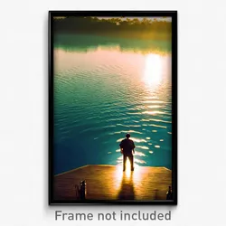 Pixel Art Poster - Gorgeous Backwater (8 Bit Psychedelic Video Game Print)