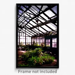 Pixel Art Poster - Rundown Greenhouse (8 Bit Psychedelic Video Game Print)