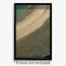 Pixel Art Poster - Barren Beach (8 Bit Psychedelic Trippy Video Game Print)