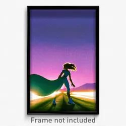 Pixel Art Poster - Stark Bend (8 Bit Psychedelic Trippy Weird Video Game Print)
