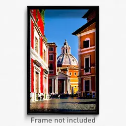 Pixel Art Poster - Valuable Rome (8 Bit Psychedelic Trippy Video Game Print)