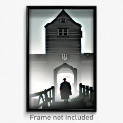 Pixel Art Poster - White Hamlet (8 Bit Psychedelic Trippy Video Game Print)