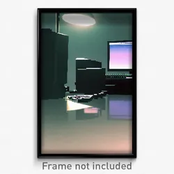 Pixel Art Poster - Bleak Computer (8 Bit Psychedelic Trippy Video Game Print)