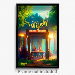 Pixel Art Poster - Wiggly Retreat (8 Bit Psychedelic Trippy Video Game Print)