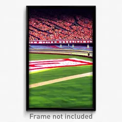 Pixel Art Poster - Sentimental Stadium (8 Bit Psychedelic Video Game Print)