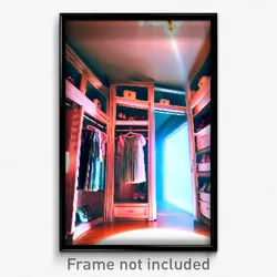 Pixel Art Poster - Heavenly Closet (8 Bit Psychedelic Trippy Video Game Print)