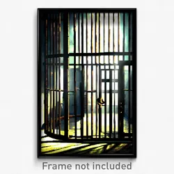 Pixel Art Poster - Lost Jail (8 Bit Psychedelic Trippy Weird Video Game Print)