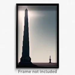 Pixel Art Poster - Bleak Obelisk (8 Bit Psychedelic Trippy Video Game Print)