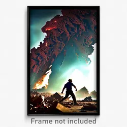 Pixel Art Poster - Gregarious Earthquake (8 Bit Psychedelic Video Game Print)