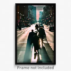 Pixel Art Poster - Urban Way (8 Bit Psychedelic Trippy Weird Video Game Print)