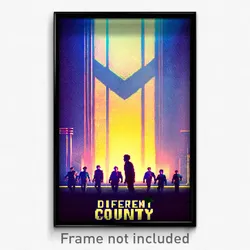 Pixel Art Poster - Different County (8 Bit Psychedelic Trippy Video Game Print)