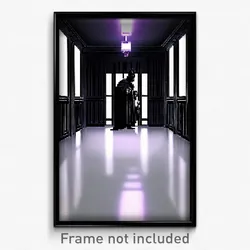 Pixel Art Poster - Black Vestibule (8 Bit Psychedelic Trippy Video Game Print)