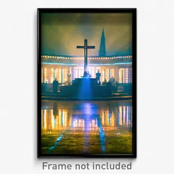 Pixel Art Poster - Unimaginable Parish (8 Bit Psychedelic Video Game Print)