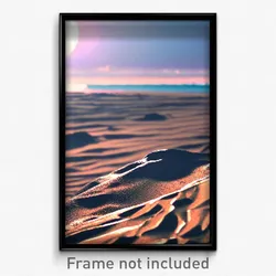Pixel Art Poster - Thick Beach (8 Bit Psychedelic Trippy Weird Video Game Print)