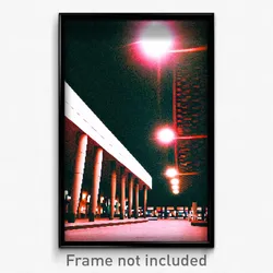 Pixel Art Poster - Imaginative Barbican (8 Bit Psychedelic Video Game Print)