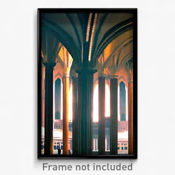 Pixel Art Poster - Important Architecture (8 Bit Psychedelic Video Game Print)