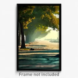 Pixel Art Poster - Aged Boulevard (8 Bit Psychedelic Trippy Video Game Print)