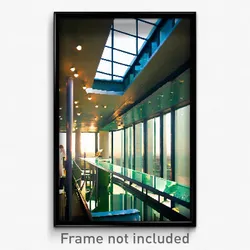 Pixel Art Poster - Glass Peninsula (8 Bit Psychedelic Trippy Video Game Print)