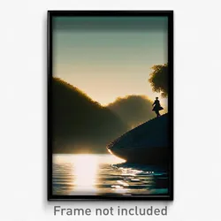 Pixel Art Poster - Graceful Bank (8 Bit Psychedelic Trippy Video Game Print)