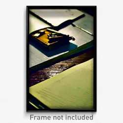 Pixel Art Poster - Antique Notebook (8 Bit Psychedelic Trippy Video Game Print)