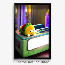Pixel Art Poster - Plush Bank (8 Bit Psychedelic Trippy Weird Video Game Print)