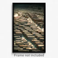 Pixel Art Poster - Cavernous Brickyard (8 Bit Psychedelic Video Game Print)