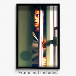Pixel Art Poster - Vacant Face (8 Bit Psychedelic Trippy Weird Video Game Print)