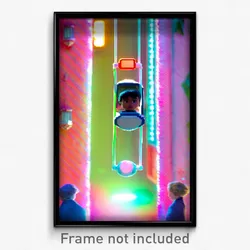 Pixel Art Poster - Extra Small Esplande (8 Bit Psychedelic Video Game Print)